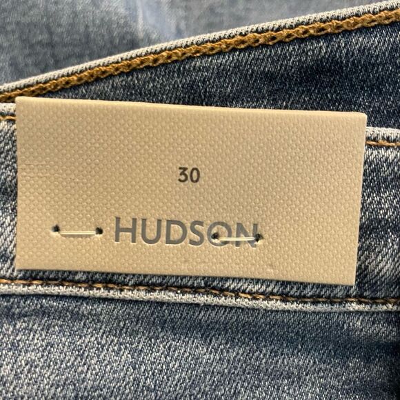 Hudson Barbara High-Rise Bootcut Crop Jeans Blue Medium Indigo Wash Denim 30 - Picture 8 of 13